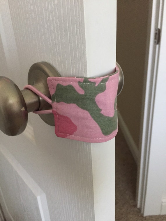 Girl Camo Nursery Door Silencer by Tango32 on Etsy