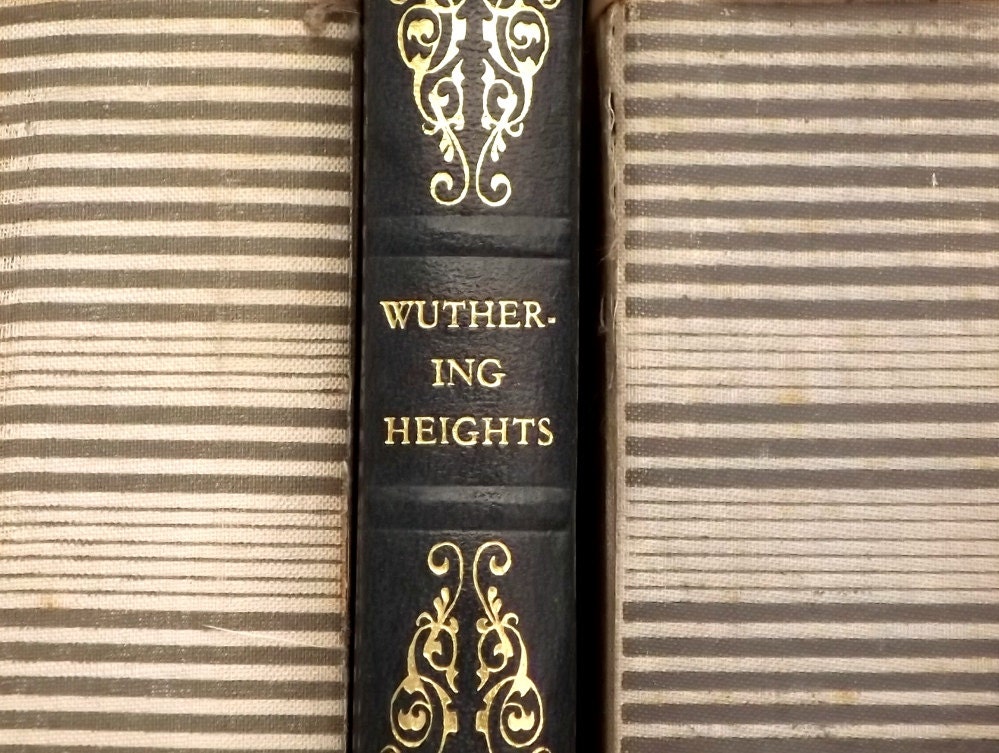Wuthering Heights vintage book faux leather bound by EAGERforWORD