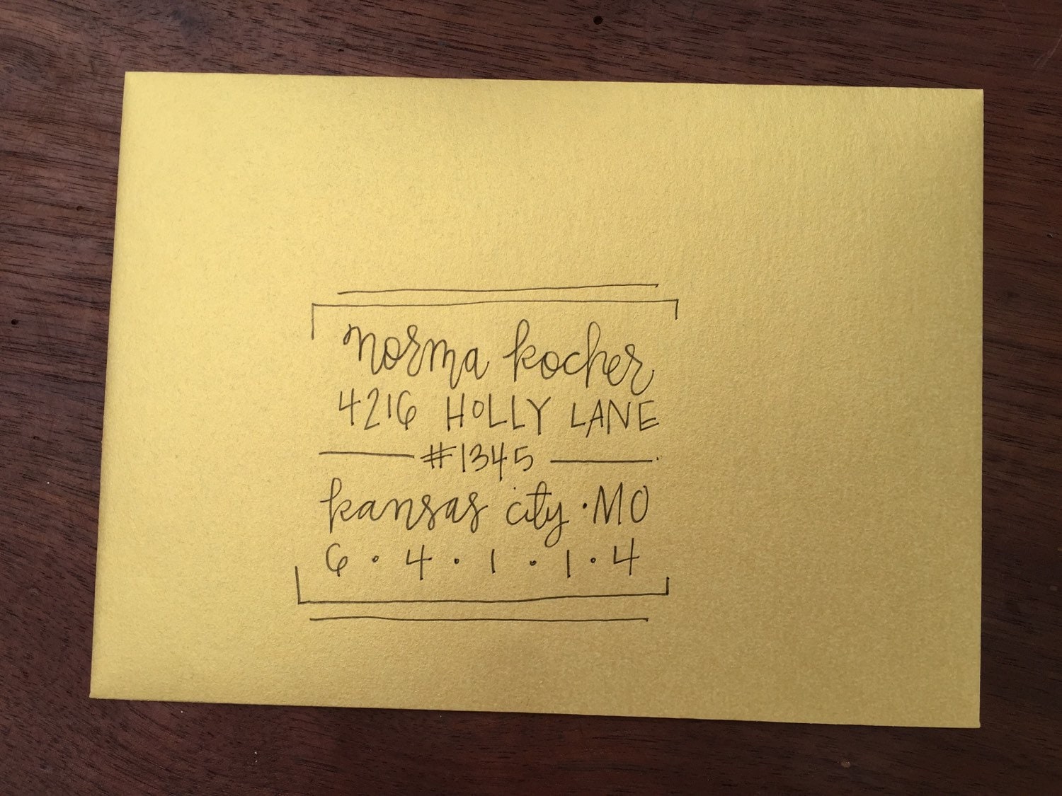 Hand lettered envelopes by FullBloomPrints on Etsy