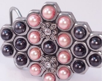 Handmade Belt Buckle with Rhinestones by gr8byz