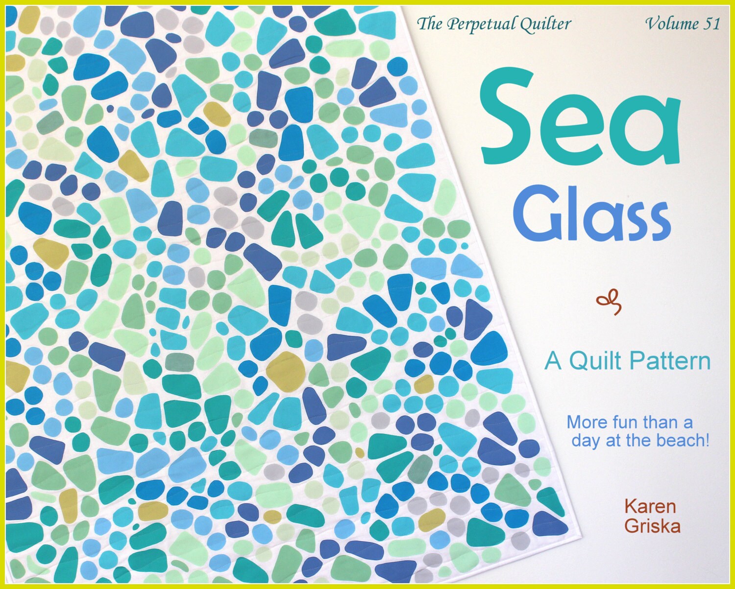 Sea Glass Quilt Pattern Fusible Applique Quilt Pattern Art
