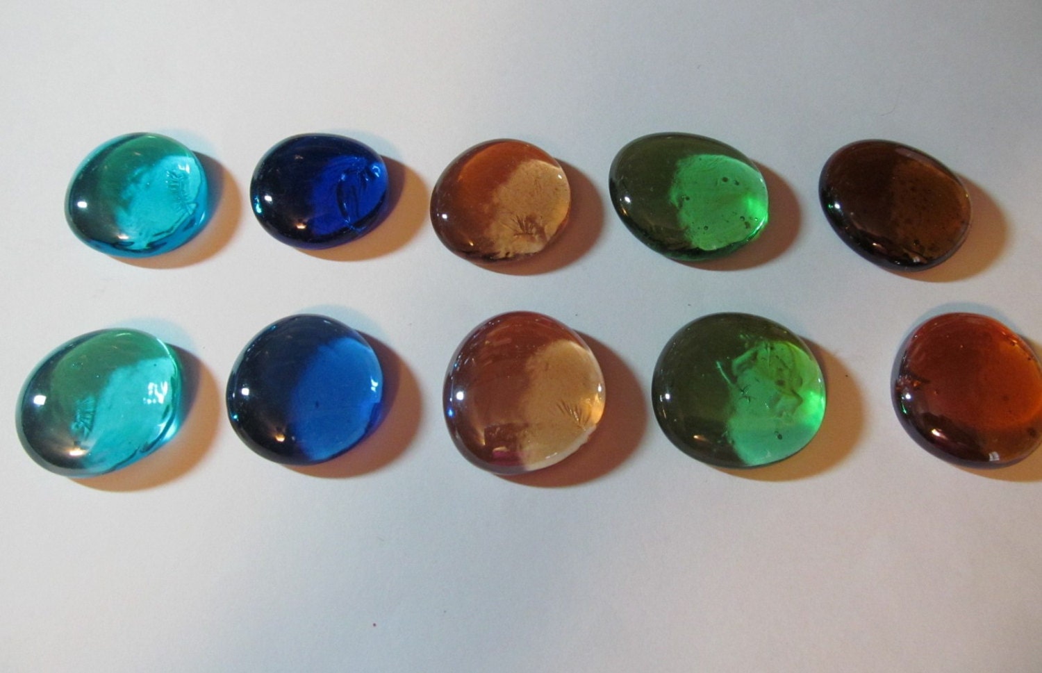 Large Colored Glass Gems/Nuggets Assorted by StainedGlassJewels