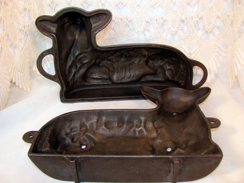 Griswold Cast Iron Lamb Cake Mold 866