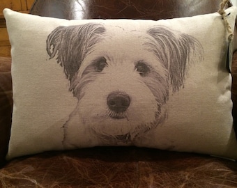 Personalized Pet Pillow on Canvas