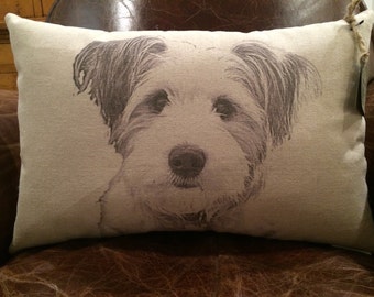 Personalized Pet Pillow on Canvas