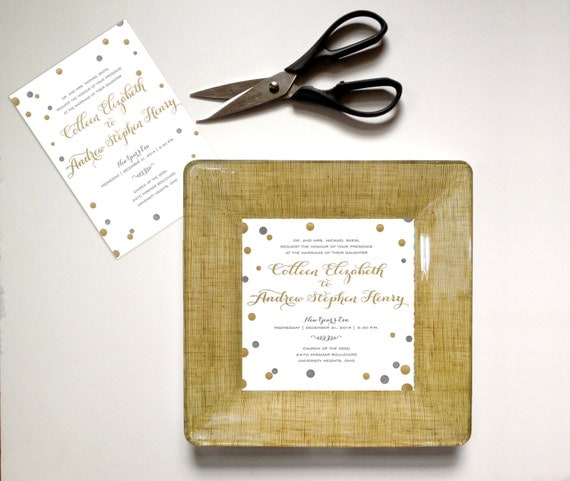 ... unique wedding gift - invitation plate - wedding gift idea - 1st