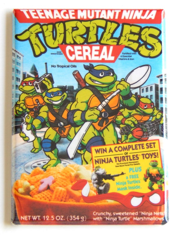 Teenage Mutant Ninja Turtles Cereal Box Fridge Magnet