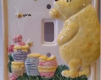 Winnie the Pooh Light Switch Plate Cover, Winnie the Pooh Light Switchplate Cover