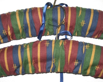 Pair of Harrods fabric hangers London