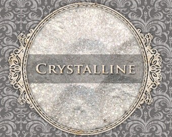 CRYSTALLINE Sparkle Eyeshadow: Samples or Jars, Translucent White Sparkle, Loose Powder Eyeshadow, Vegan Cosmetics, Ships Out in 4-7 Days