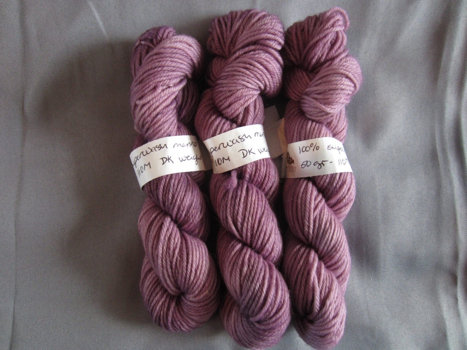 DK Merino hand dyed super wash yarn in DK weight colour way