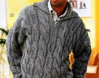 MADE TO ORDER Hand Knit sweater men Jumper For by Irenastyle