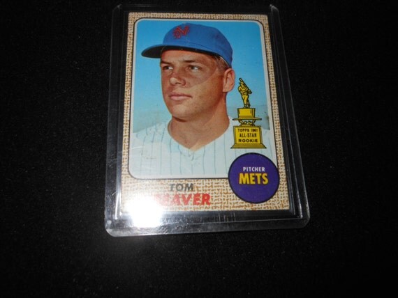 1968 Topps Tom Seaver all star rookie card NY Mets baseball