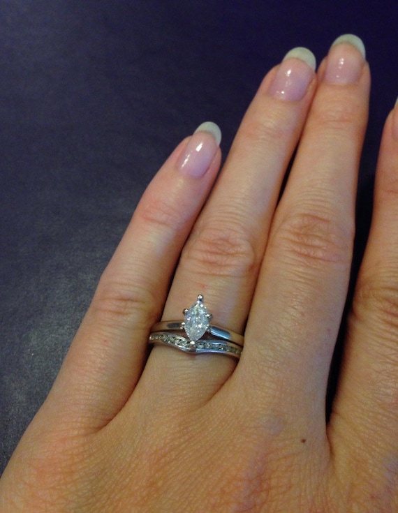 1 carat marquise engagement rings