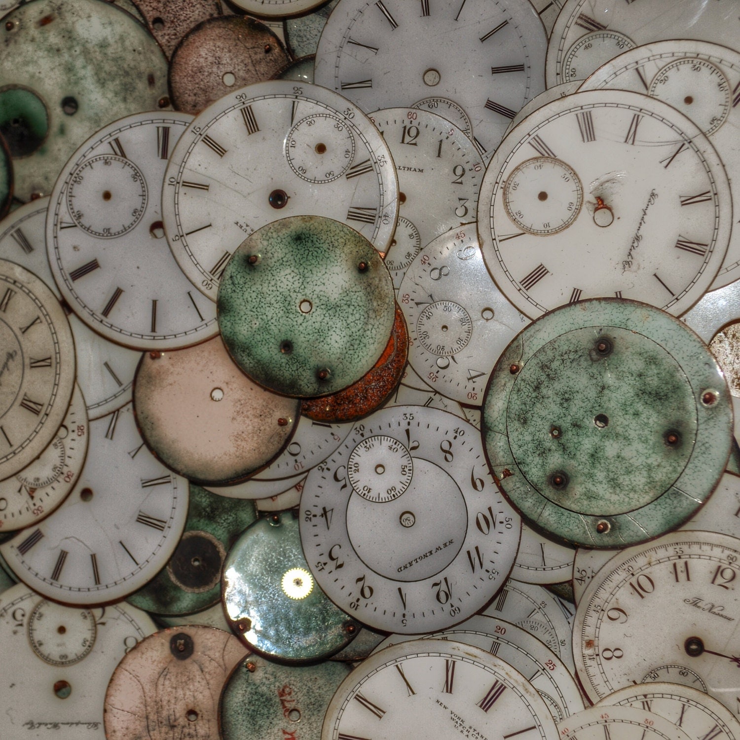 Vintage Watch Faces Photo Print