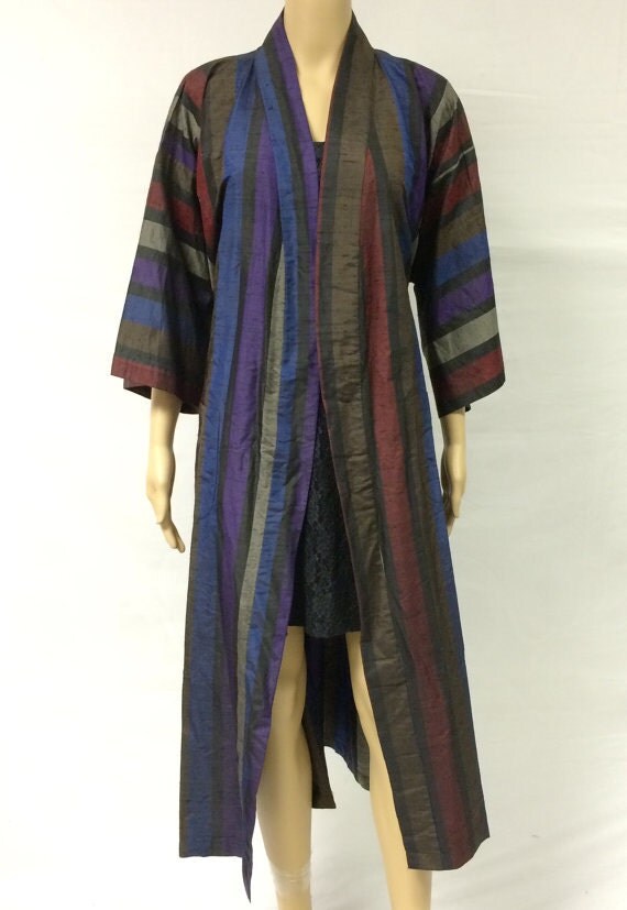 Veste Ethnique Jashu - Soie Sauvage Et Coton - Taille M (38/40) - Multicouleur - Occasion Très Bon état