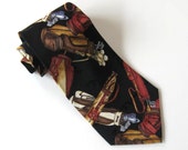 Vintage Nicole Miller silk neck tie, Men's Accessory, Father's Day, Golf Tie, Teacher gift