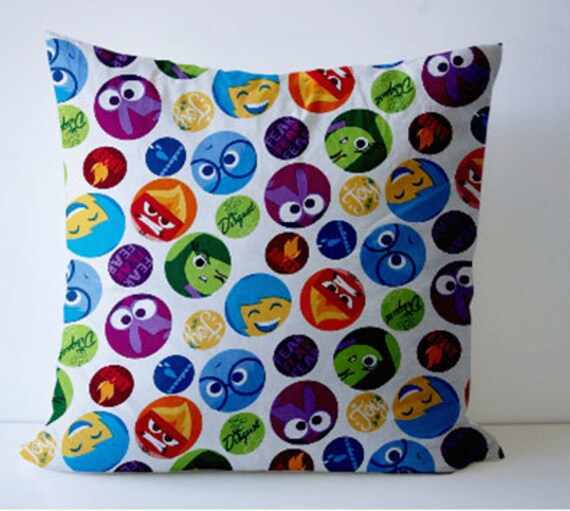 Disney Inside Out pillow cover bright fabric by ColorAmazing