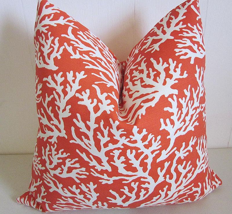 Sea Coral Pillow Cover Swavelle Millcreek Indoor Outdoor Coral