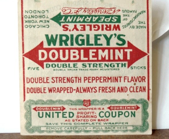 Wrigley's profit sharing coupons