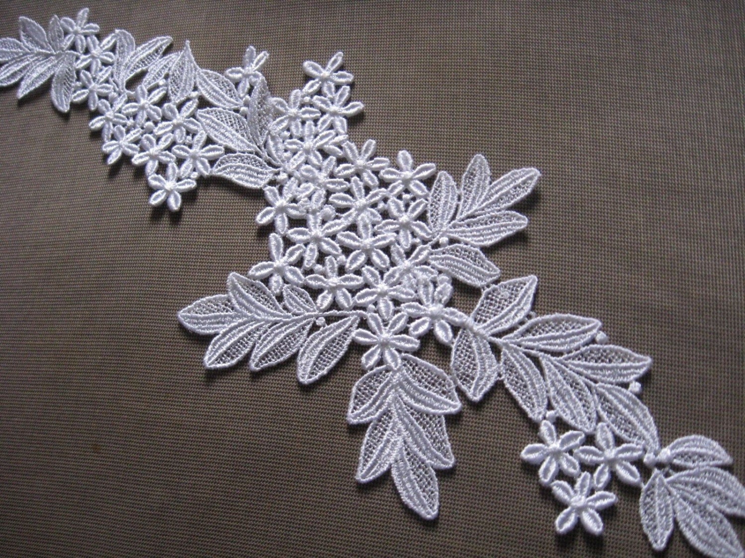 ivory lace applique