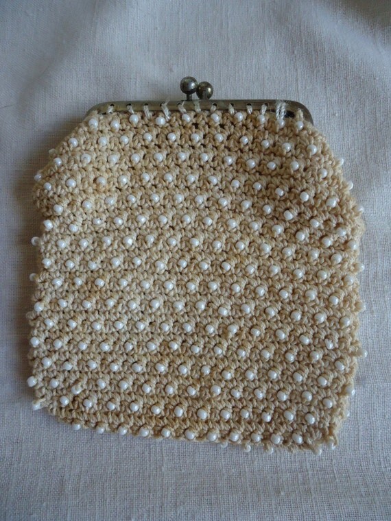 Vintage Seed Beaded Coin Purse by ElizaAngelVintage on Etsy