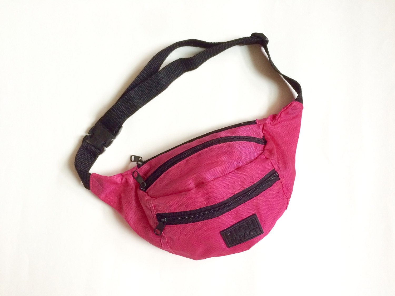 Vintage 80's Neon Pink Fanny Pack by TopShelfVintageCo on Etsy