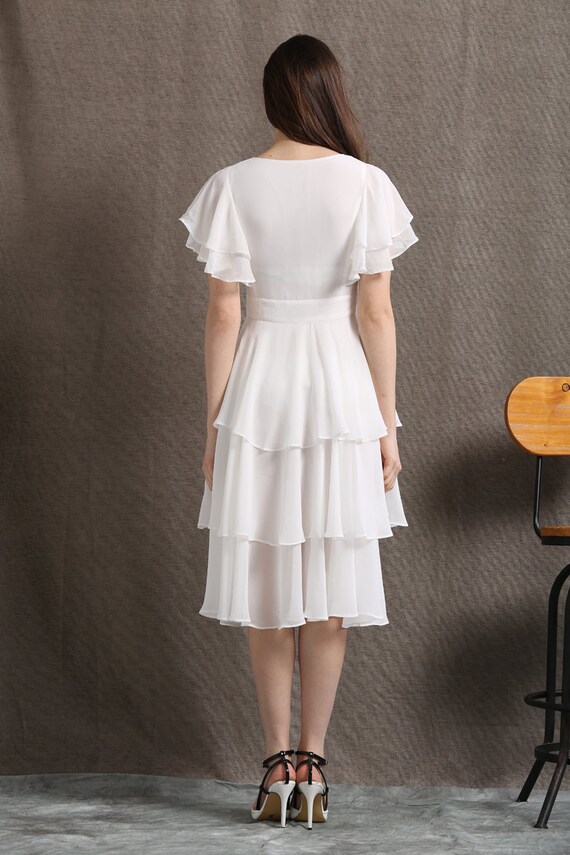 white floaty skirt