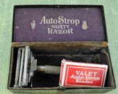 Auto Strop Razor IN Metal Case/Box, Box Lid AutoStrop Safety Razor in Gold, Blade Box in Metal Box, Razor Collectors, Barbers AW6 Auto Strop Razor IN Metal Case/Box, Box Lid AutoStrop Safety Razor in Gold, Blade Box in Metal Box, Razor Collectors, Barbers AW6