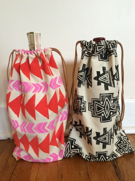 Drawstring Wine Bag