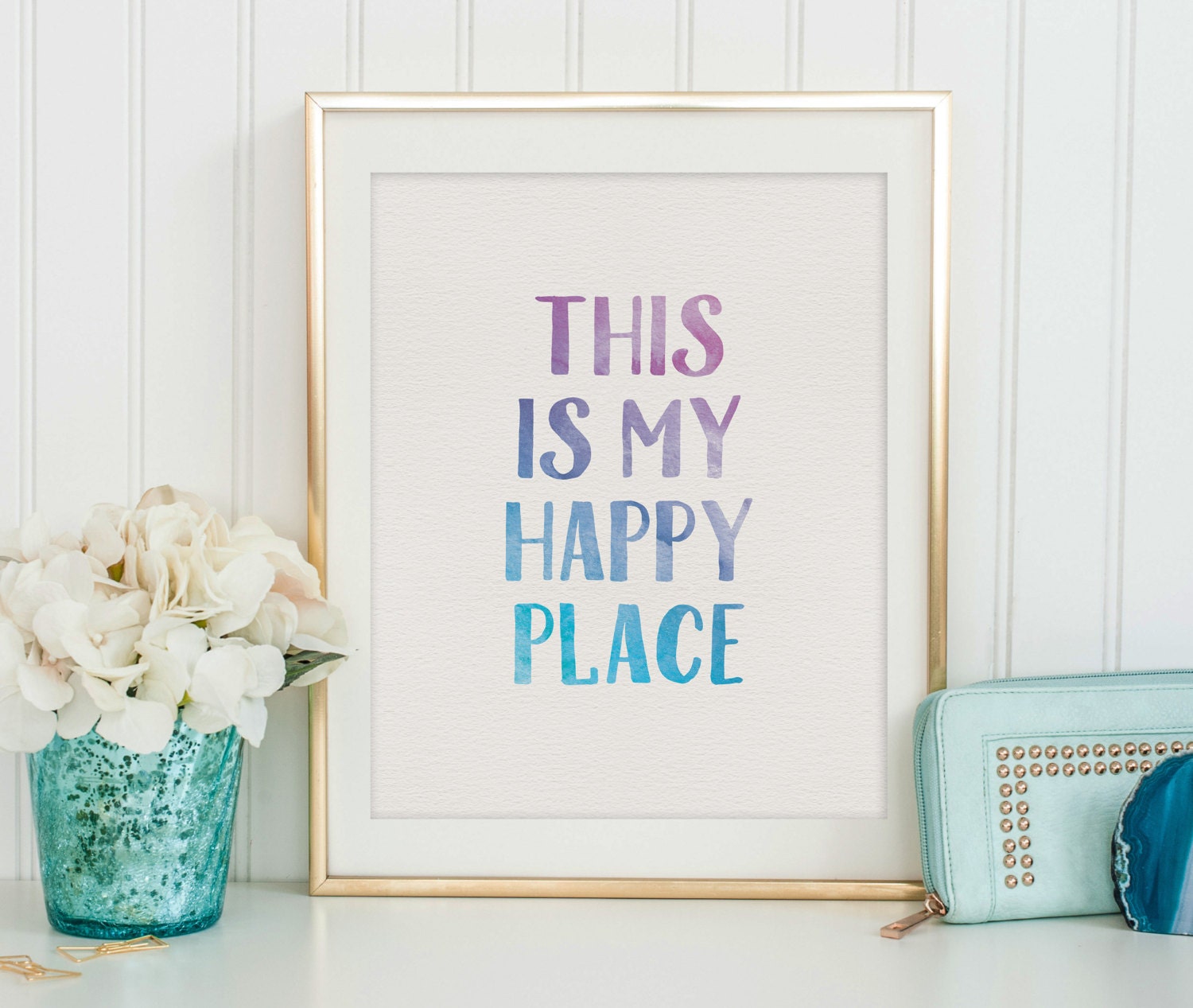 Printable Art Wall Art Print My Happy Place Happy Art