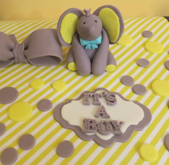 FONDANT Cake name plate or name plaque Baby Shower or birthday by CS