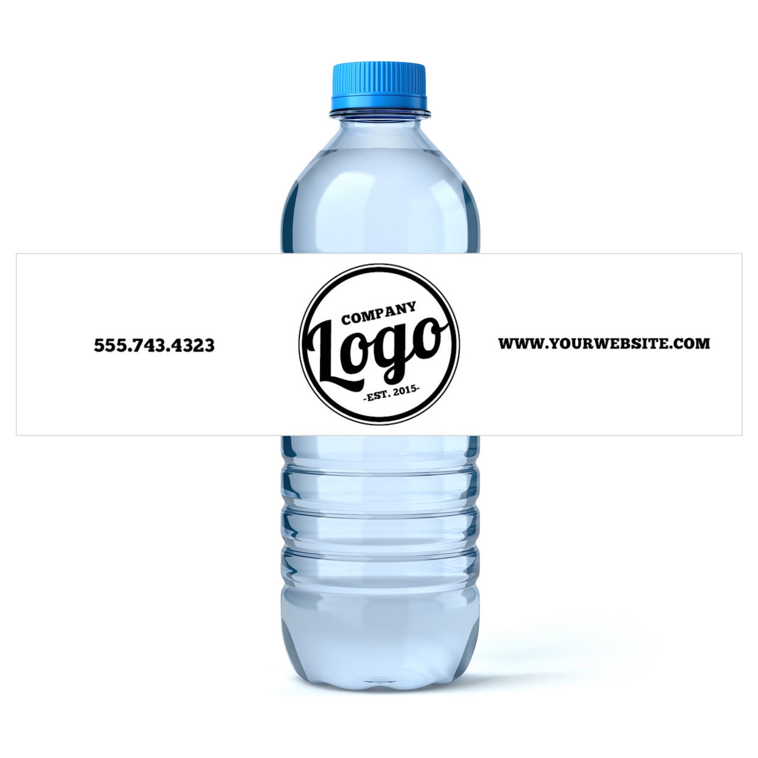 Business Advertising Custom Water Bottle Labels Your