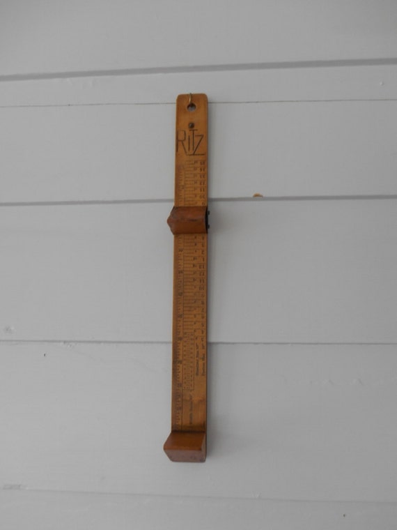 Items similar to Vintage Ritz Wooden Shoe Foot Sizer, Old Shoe Store