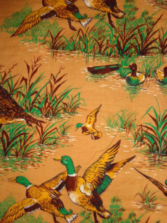 Brown Duck Flannel Fabric by the Yard by DDDesighns on Etsy