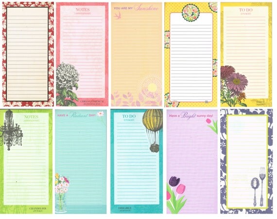 Colorful rainbow list note papers 30 sheets of Snail Mail