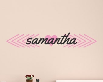 Wall Name Decal - Child Name Wall Decal - Child's Name Wall Art 0042