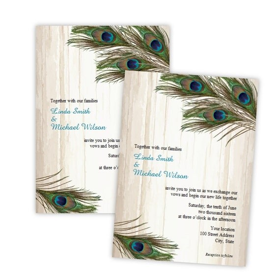 Diy Peacock Invitations 10