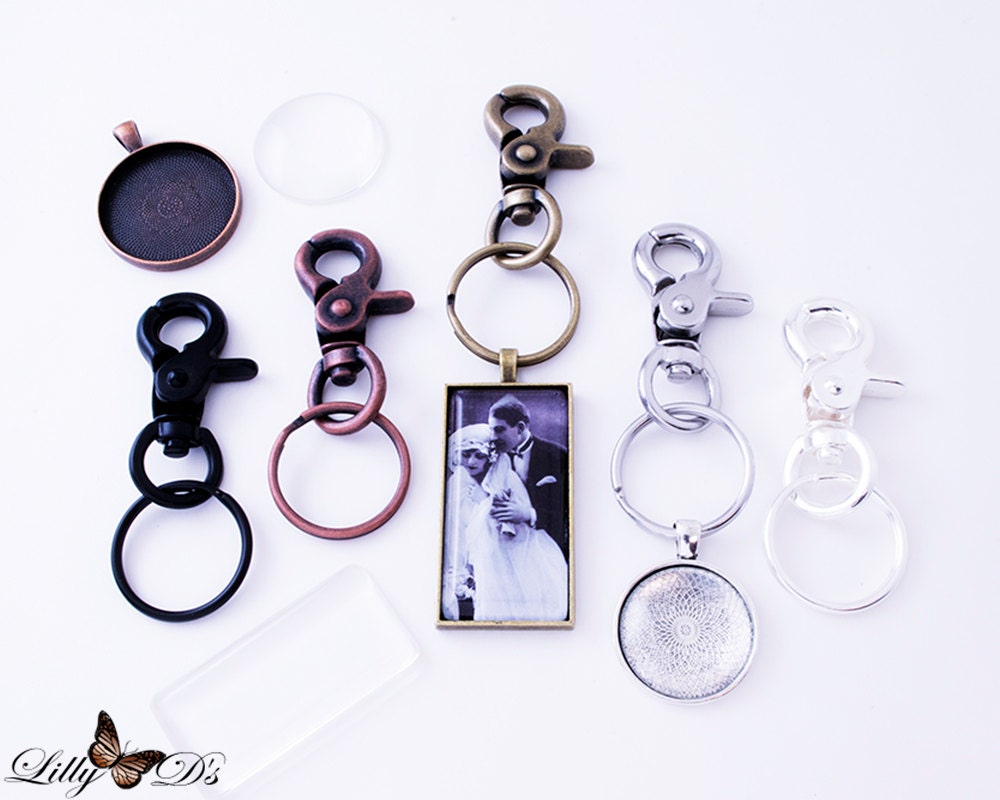 10 DIY Key Chain Kits 10 Premium Heavy Duty Steel Lobster