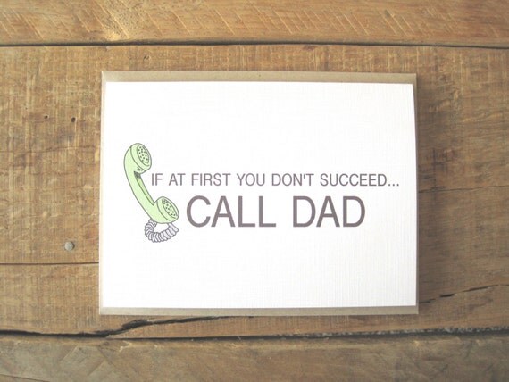 Funny Father's Day Card. Father's Day card. Card by PAGEFIFTYFIVE