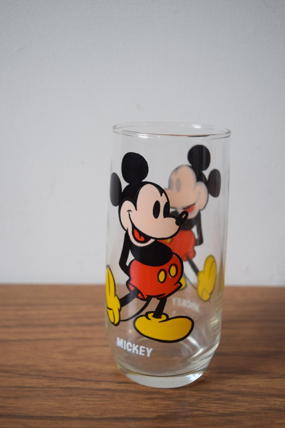 Pepsi glass // Mickey Mouse drinking glass // by MonaBellsVintage
