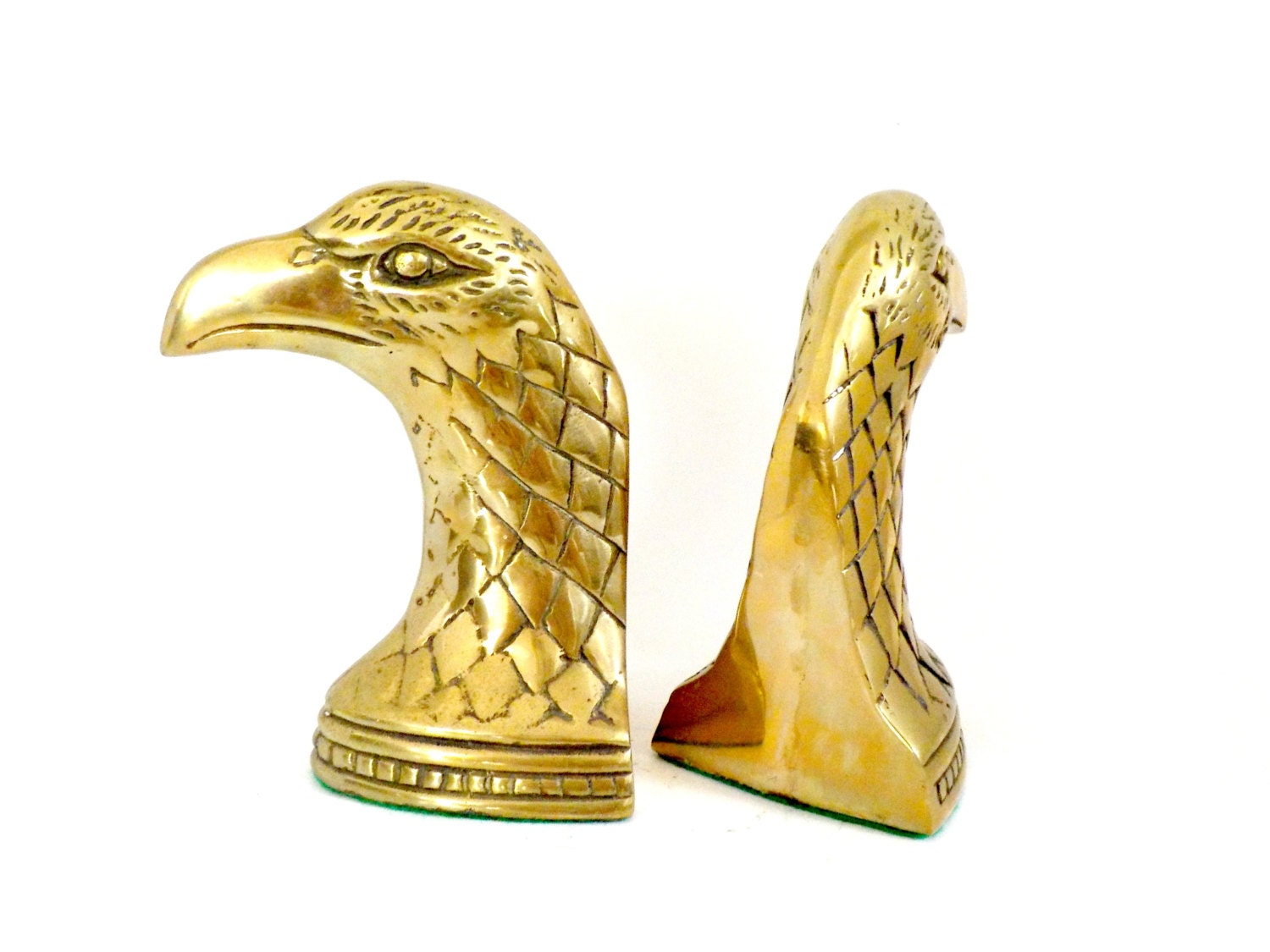 brass eagle bookends