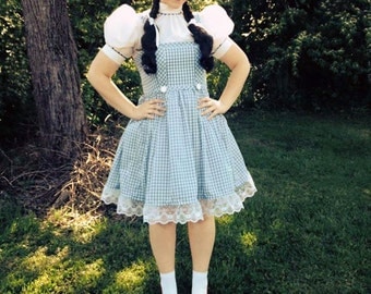 Wizard of Oz Dorothy Outfit For Women Size Small to Xlarge