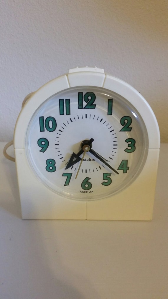Vintage Westclox Electric Alarm Clock by TallFlowerTreasures