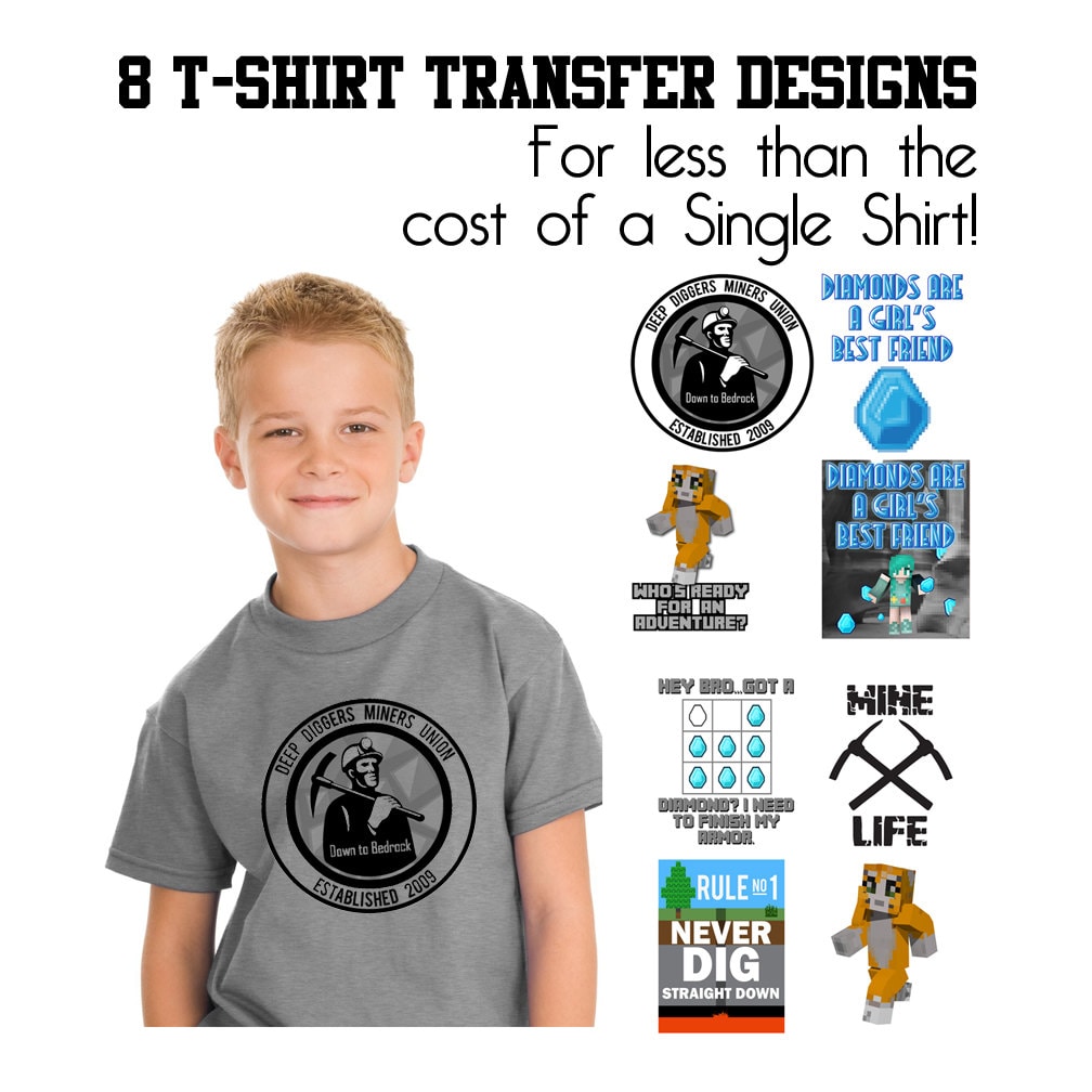 8 mining themed t shirt transfer designs instant by 8 mining themed t shirt transfer designs instant by