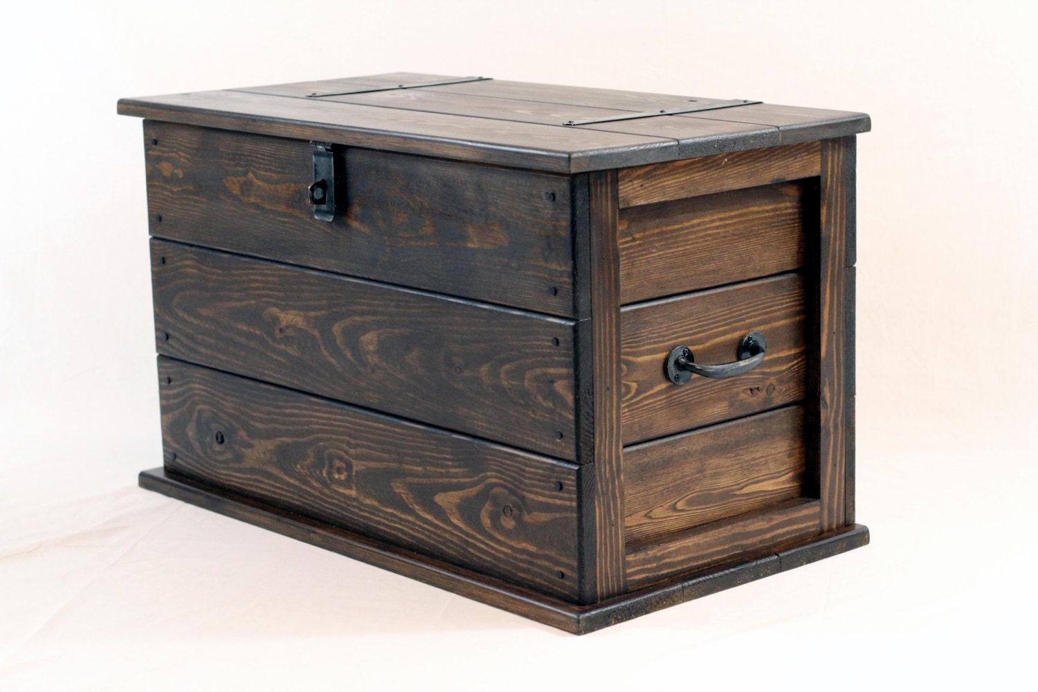 Handmade Solid Pine Storage Trunk Chest by TheHandmadeClockCo