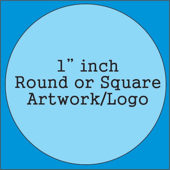 Custom 1 inch Rubber Stamp made with your artwork