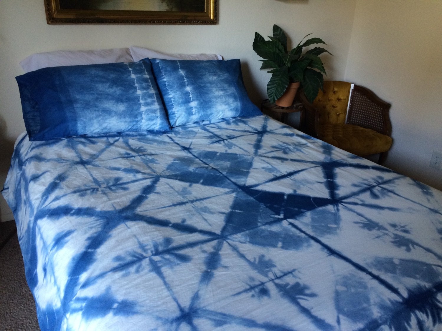 Shibori Hand Dyed Duvet Cover