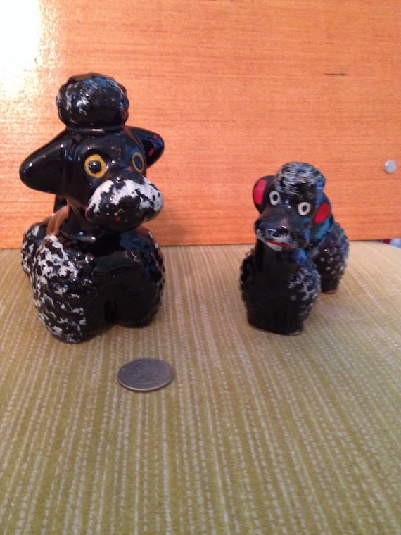 black poodle figurines