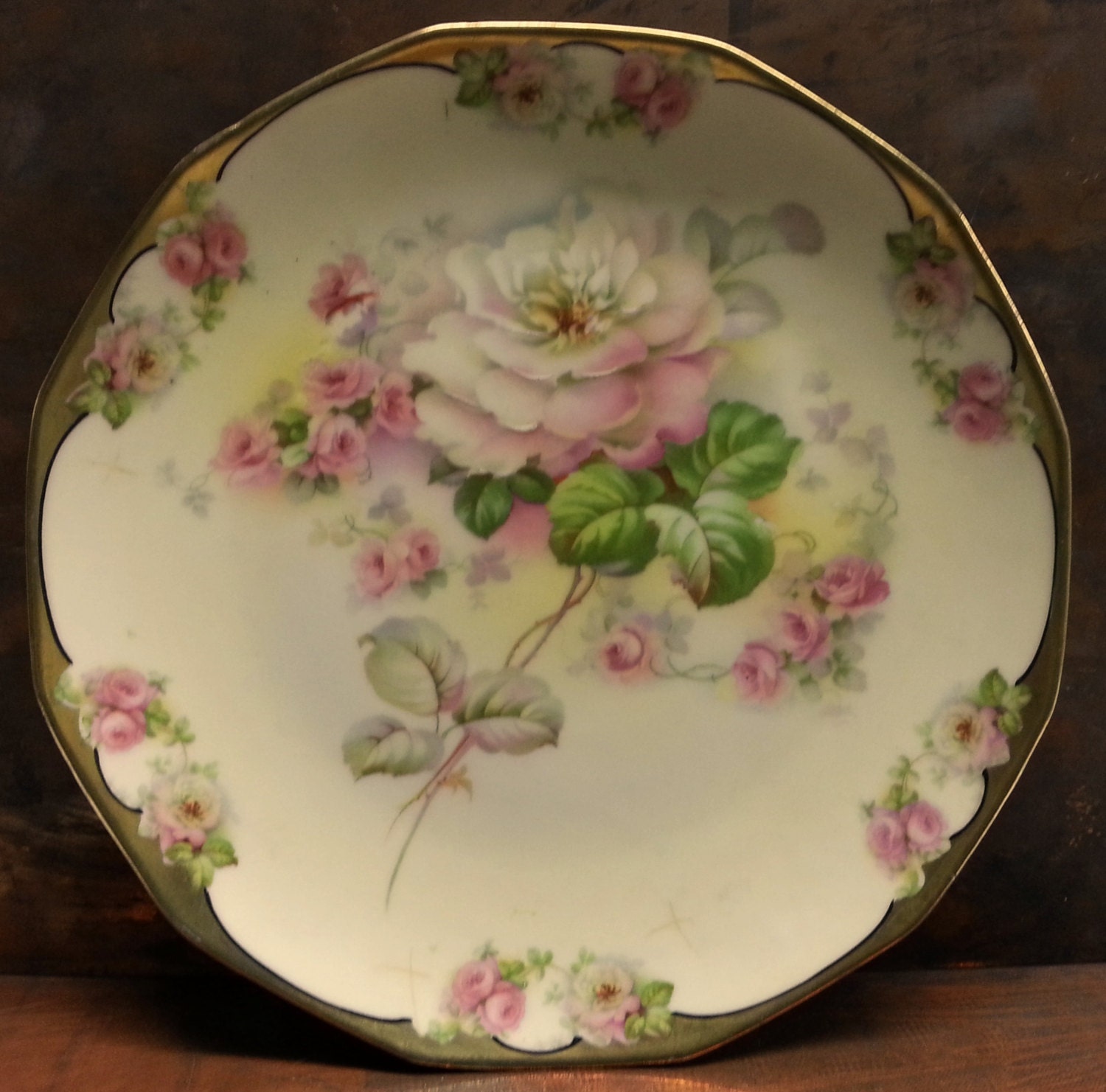 RESERVED Prussia Royal Rudolstadt Porcelain Plate Hand Painted